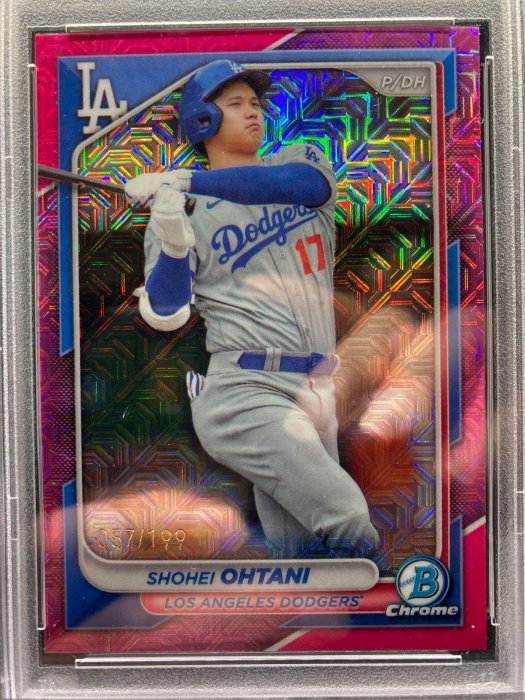 MLB 2024 Bowman Mega Box Shohei Ohtani Pink Refractor /199 PSA 10