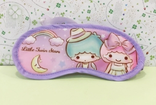 【震撼精品百貨】Little Twin Stars KiKi&LaLa 雙子星小天使~Sanrio眼罩-紫#55807