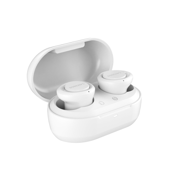PHILIPS 真無線18H續航耳機 (白)-TAT1215WT (NOD)