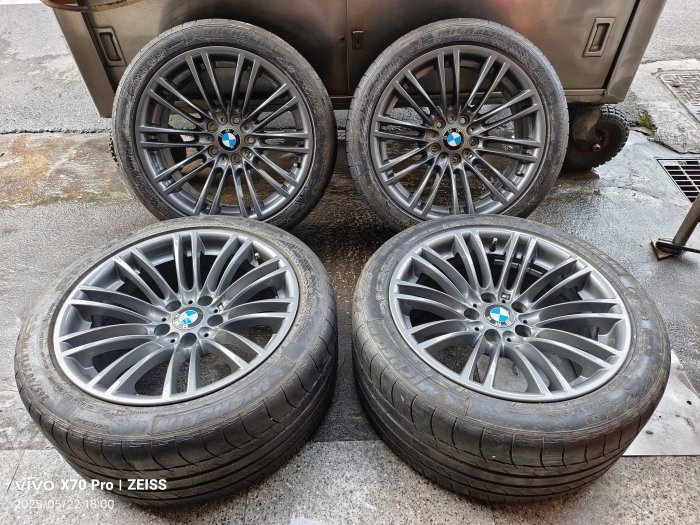 BMW E90 E92 E93 M3 原廠219M 18吋前後配鋁圈+堪用胎皮.E90 E91 F10 F11