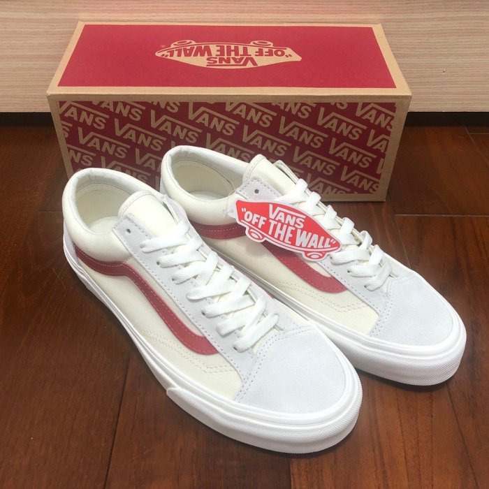 【正品】（男/女）VANS STYLE 36 GD 權志龍 白底 紅logo 紅線 台灣公司貨 亞洲限定 style36現貨