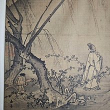 宋馬遠《山徑春行圖》嚴選古風原寸巨幅，尺寸：86.7×52.4公分宋馬遠山