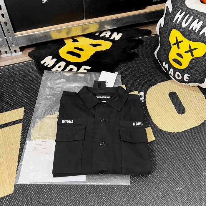 希望商店】WTAPS X NEIGHBORHOOD JUNGLE LS 19AW 聯名骨頭四袋長袖軍衫