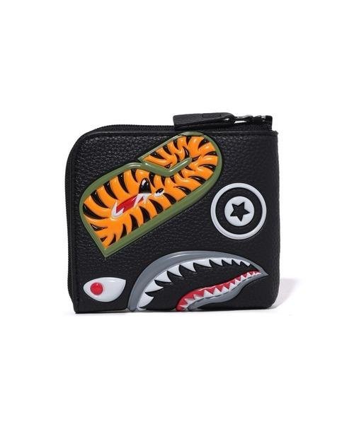 日貨代購CITY】2024AW APE BAPE WGM SHARK MINI WALLET 鯊魚錢包短夾