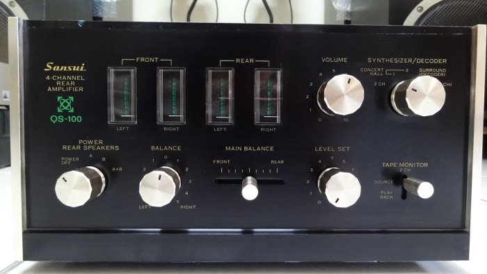 Sansui QS-100 美品 Sansui QS-100 4 Channel Rear Amplifier 1971 | Reverb