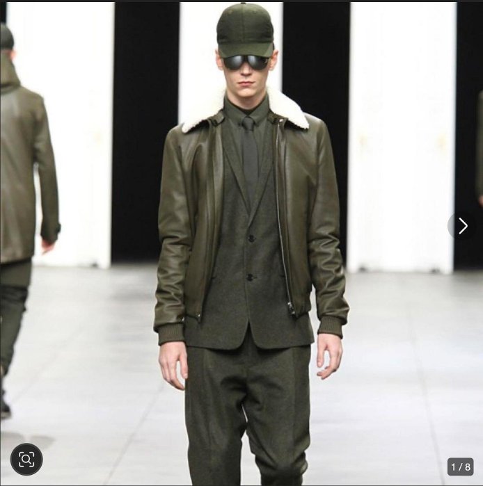 路易好貨｜DIOR HOMME 黑色皮革領口裝飾 A2飛行員外套 壓縮羊毛外套 夾克 44