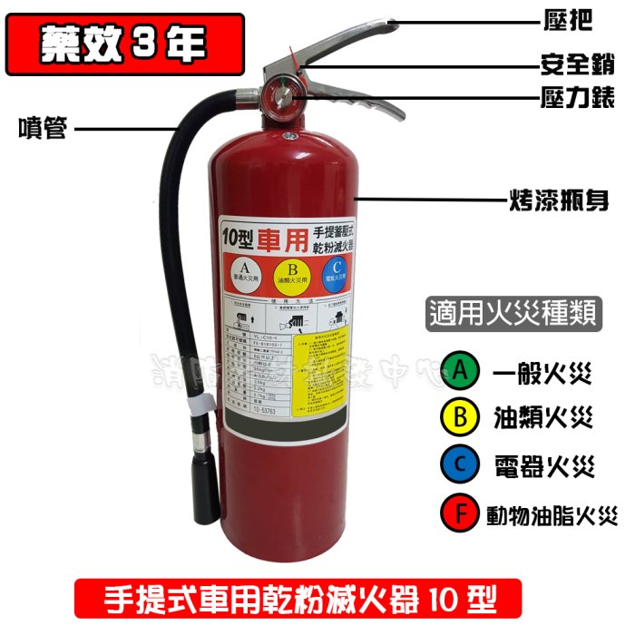 消防器材批發中心 消防署認証 20型手提式乾粉滅火器 20P  (新規) 20p乾粉滅火器 附貼紙.掛鉤