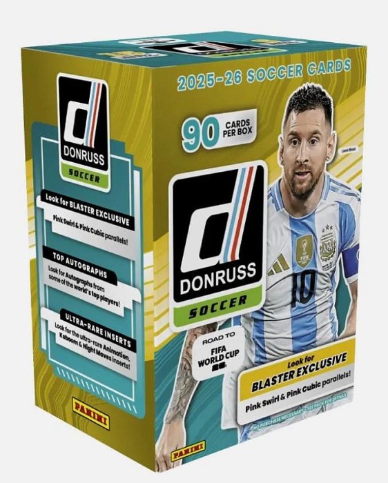 【文森卡盒】2025-26 Panini Donruss Road to FIFA World Cup 2026 Hobby Blaster 原箱20盒