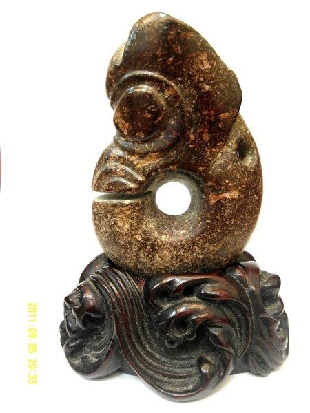 逸品居}} 紅山文化˙精品玉豬龍.龍胎˙ 真品【歡迎鑑藏】 | Yahoo拍賣