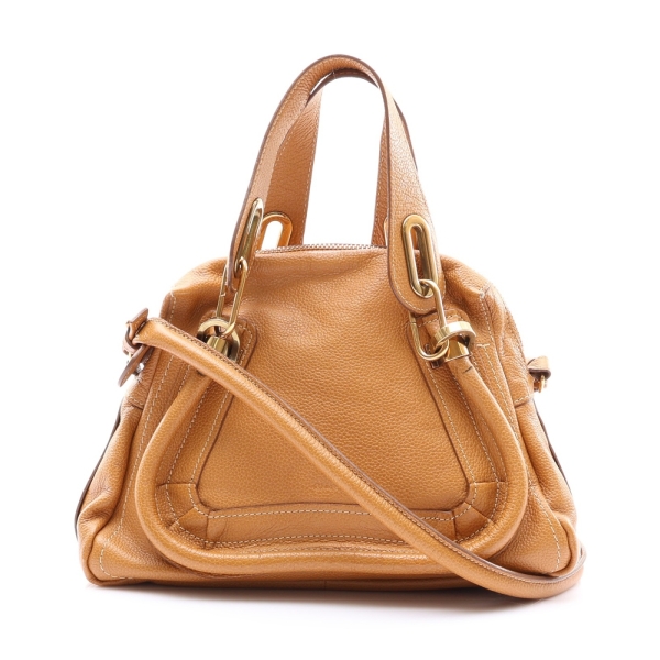 Chloe 克羅伊 Paraty 兩用包 棕色 牛皮 【二手名牌BRAND OFF】