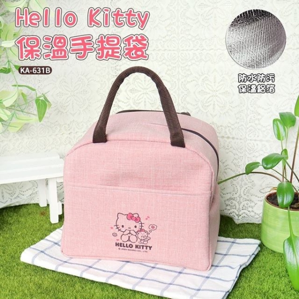 小禮堂 Sanrio 三麗鷗 Hello Kitty 手提保冷午餐袋 (方形好友款)