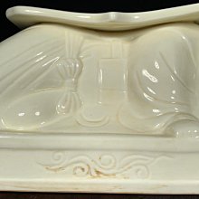宋定窯刻花卉紋童子枕，高13直徑30CM NO254353 | Yahoo拍賣