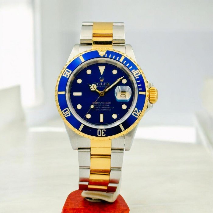 樂時計 T25面盤 帶古味的樓雷 ROLEX 勞力士 Submariner 潛航者 16613 18K半金藍水鬼 40mm