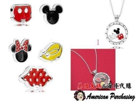 潮牌 PANDORA 琺瑯米奇、米妮項鍊盒墜飾組 925純銀 CHARMS 海外代購-雙喜生活館