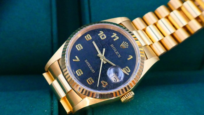 【美好時光】ROLEX勞力士16238全金DJ罕見黑色電腦面！超帥霸氣的黑金配！ （ 18038 18238參考）
