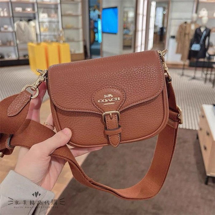 北美精品代購 美國直郵 COACH CQ187 CP002 CR257 蔻馳熱銷新款 女士馬鞍包 單肩斜挎 側揹包 斜背翻蓋女包 附購證