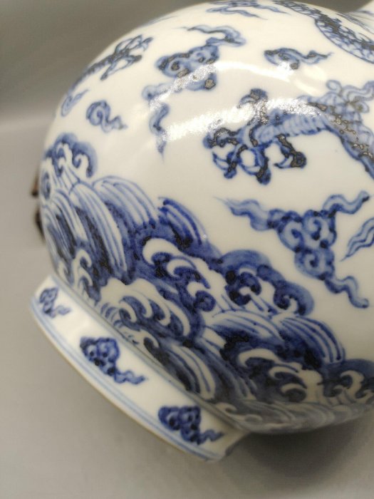 宣德玉壺春瓶青花龍紋大明宣德年制| Yahoo拍賣