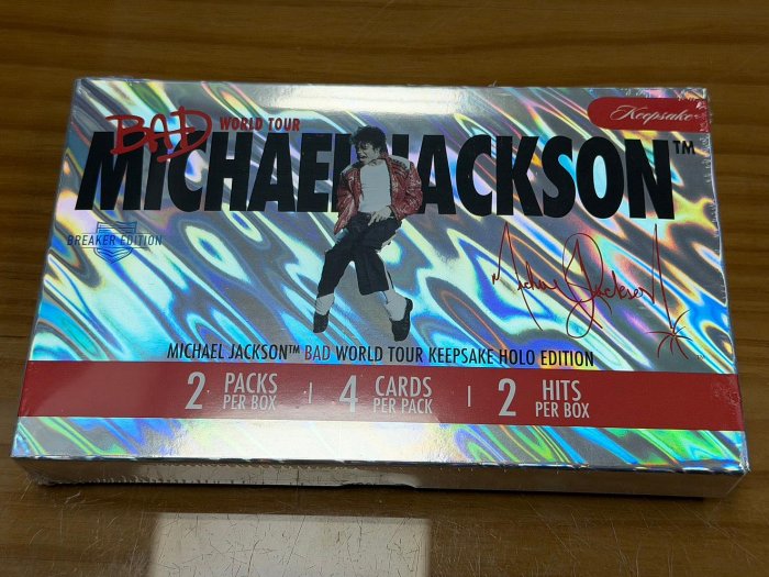 【雙子星】Michael Jackson Bad World Tour Keepsake Holo Breakers 全息盒