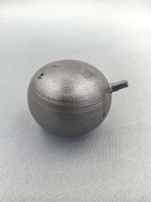 日本帶回中古文房水注，水滴硯滴文具粗陶柴燒手作文房珍玩品文房水滴