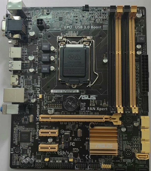 華碩B85M-G 主機板 9成新 功能完美 帶檔片 店鋪質保一個月  自助下單 二手電腦零件 主機板推薦 電競主板 DIY組裝