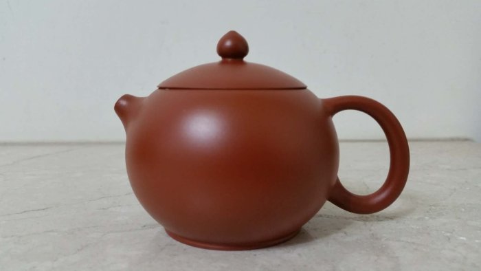 澄韻堂】現貨全新正品、免運-台灣陶藝名家林國賢手工茶壺朱泥素面單壺