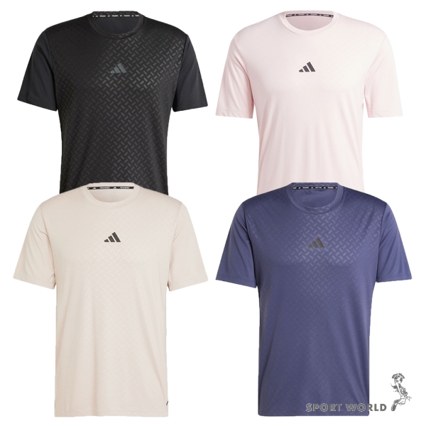 Adidas 短袖上衣 男裝 排汗 黑/粉/卡其/藏青【運動世界】IN5622/IX9092/IX9094/JH3652 | adidas ...