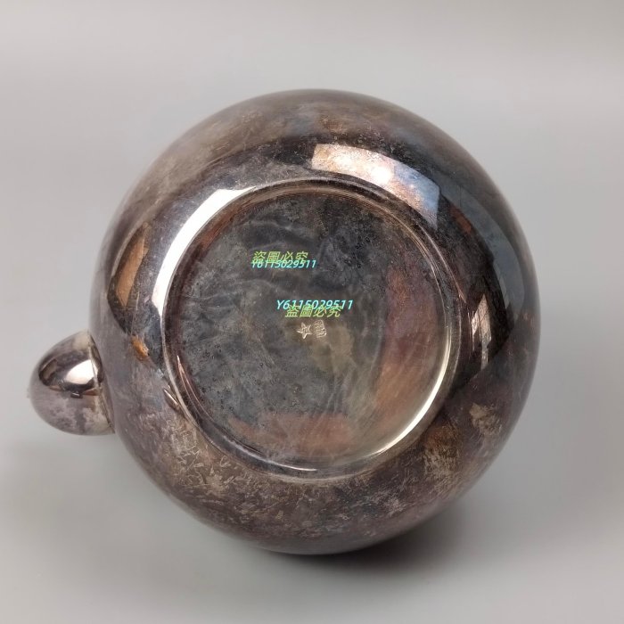 可議價【二手】編號0110000。山崎店謹制日本銀壺日本老銀壺。純銀制湯