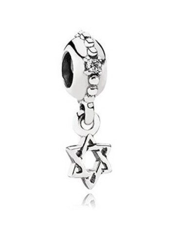 Pandora 925銀 六芒星 能量之星 大衛之星吊飾 791167cz 現貨
