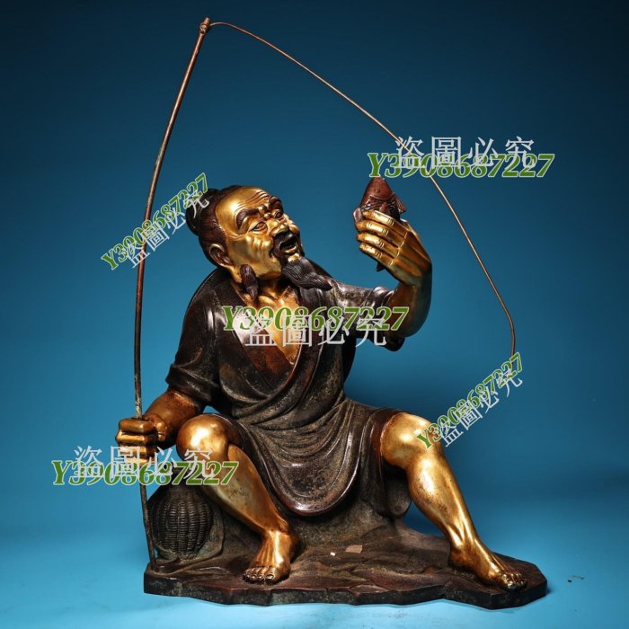 中国古美術・旧蔵鎏金の将軍罐・純手作り・純紫銅製・高浮彫・案頭・文房具・禮品 中国古美術・旧蔵鎏金の将軍罐・純手作り・純紫銅製・高浮彫