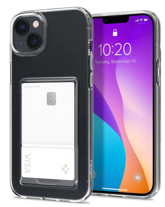 KINGCASE SGP Spigen iPhone 14 Plus Case Crystal 插卡透明手機殼保護套