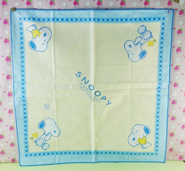 【震撼精品百貨】史奴比Peanuts Snoopy ~大方巾 黃藍