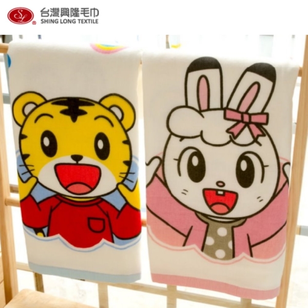巧虎印花純棉紗布浴巾(2條浴巾組)【台灣興隆毛巾製】雙層織造 正版授權