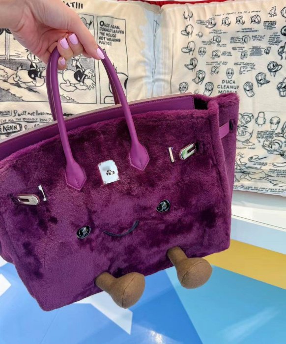 Jellycat造型BK25翻玩包 -葡萄紫