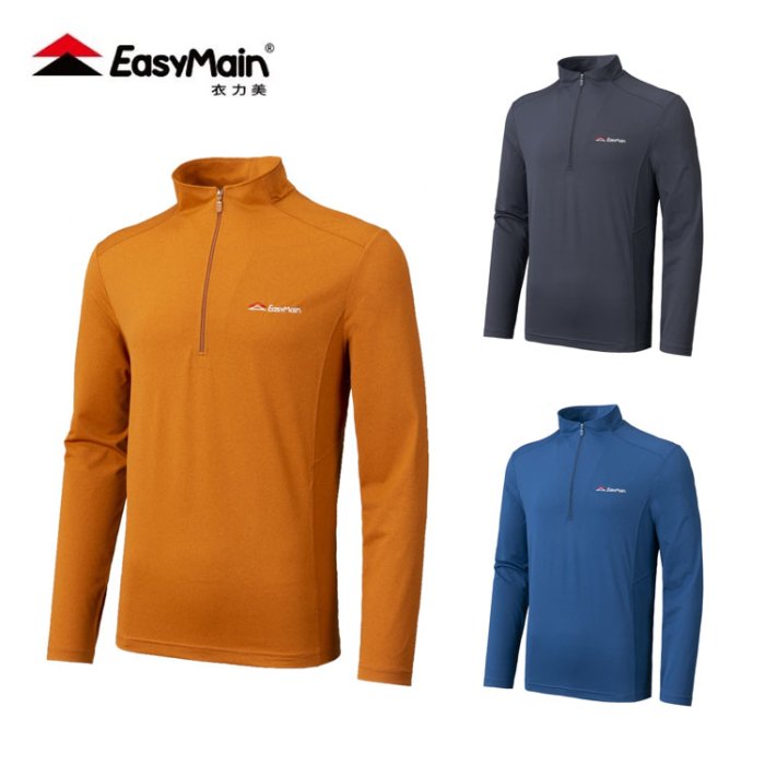 丹大戶外【EasyMain】衣力美 男排汗長袖休閒衫 3色 SE22063 長袖│polo衫│衣服│休閒服