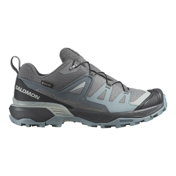 龍門　幅約360！　限定 SALOMON 索羅門女X ULTRA 360 GTX 低筒登山鞋《灰/綠/灰》】474493