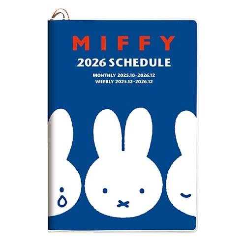 【震撼精品百貨】2026年掛曆/年曆/手帳~米菲兔/米飛兔 Miffy 2026 B6年曆手帳本-藍大頭*05408