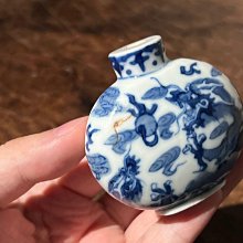 清晚期青花雲龍鼻煙壺| Yahoo拍賣