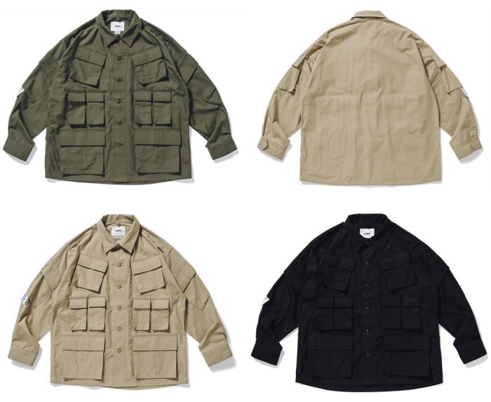 希望商店】WTAPS MODULAR LS 20AW 軍事風多口袋十袋軍衫| Yahoo拍賣