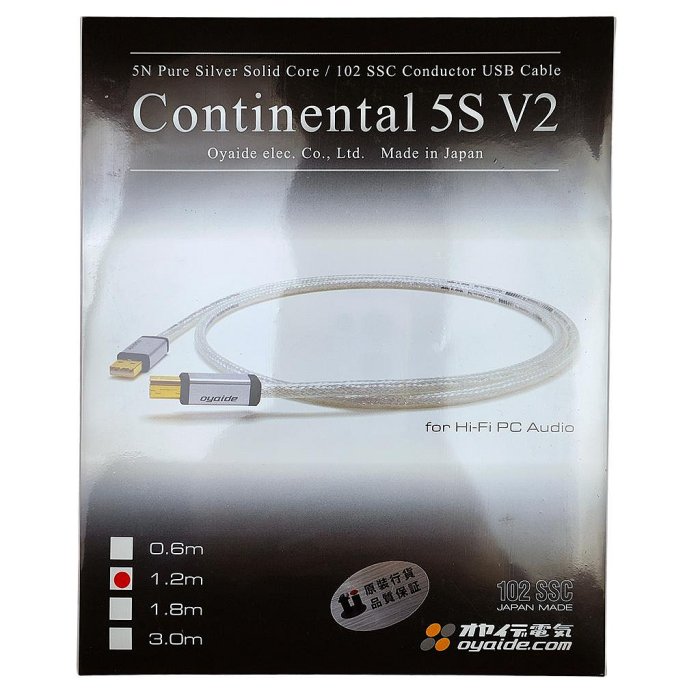 Oyaide歐亞德USB線Continental 5S V2 5N純銀HIFI數據線日本進口| Yahoo拍賣