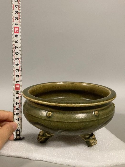 龍泉窯香爐三足爐瓷器| Yahoo拍賣