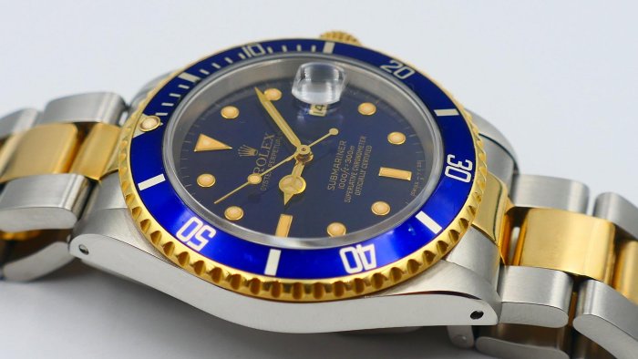 【超好價】1990年份罕見極美品T25藍面ROLEX勞力士16613盒單全16803 116613LB 116613參考