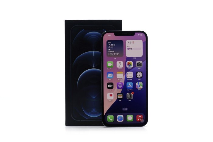 【台中青蘋果】Apple iPhone 12 Pro Max 太平洋藍 128G 二手 6.7吋蘋果 手機 #92352