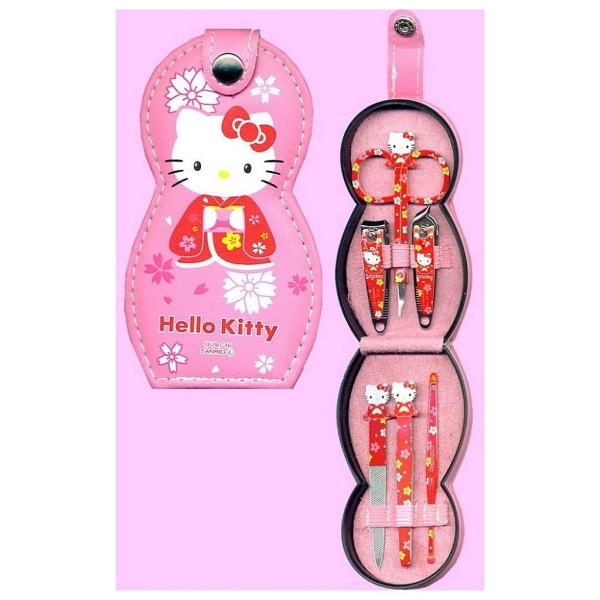 【震撼精品百貨】Hello Kitty 凱蒂貓~凱蒂貓 HELLO KITTY 修指組(粉/櫻花/和服)#96146