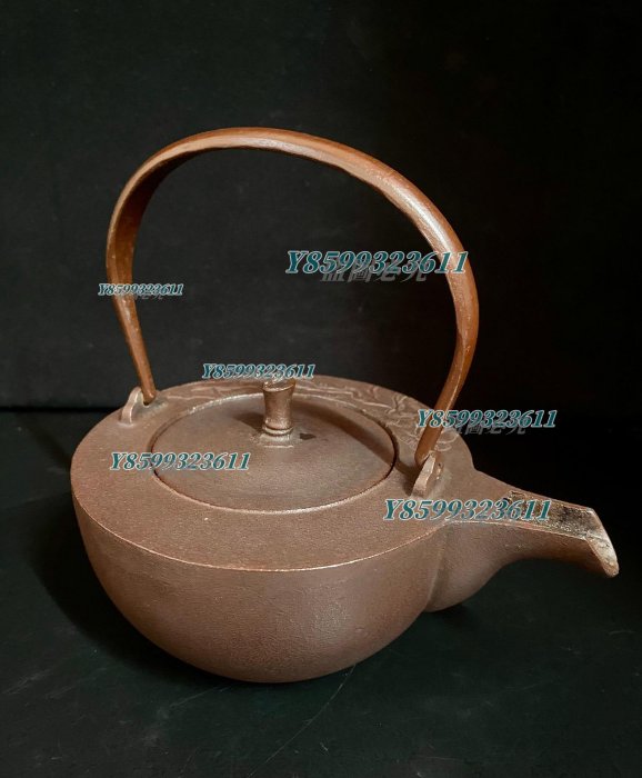 時代金工　古銅鎚出　蓮葉　持手菓子器　F　R5996B 時代金工 古銅鎚出 蓮葉 持手菓子器 F R5996B