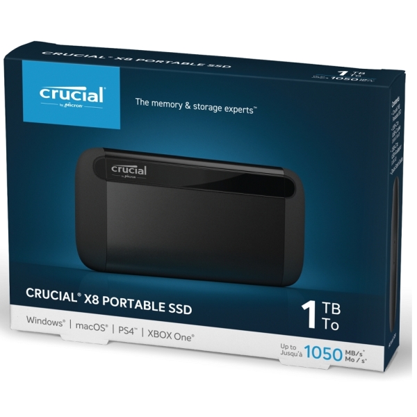 美光Micron Crucial X8 1TB 外接式SSD 1T USB Type-C | 960G以上