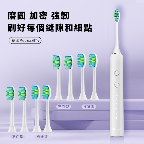 DALE達樂磁懸浮聲波電動牙刷DL-5201(新品加碼再送四隻刷頭共八隻)