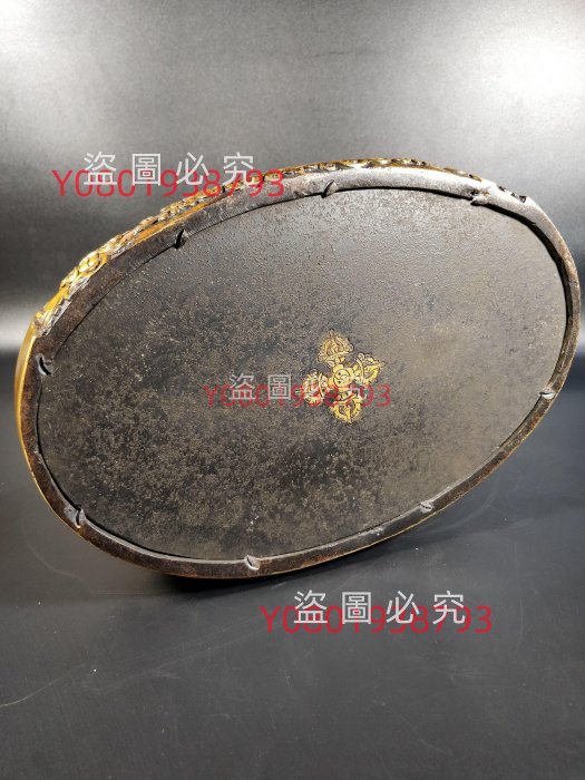 F49#紫銅鎏金班瑪托創匝(5)，重5825克，6280！ 古玩收藏老物件【慧緣閣