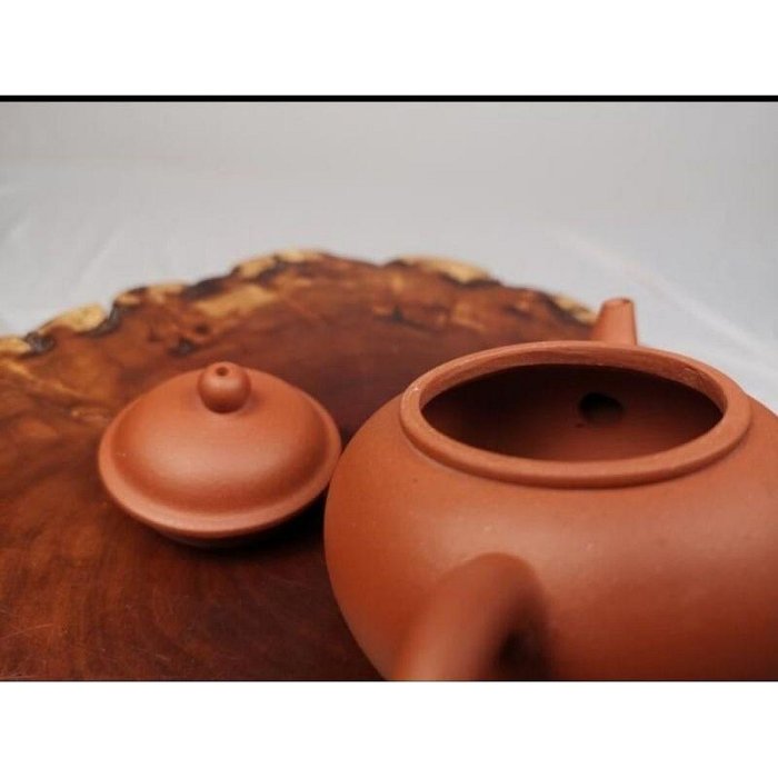 宜興茶壺 壺風茶道~24015《宜興紫砂老安順印水平壺》約180cc~宜興紫砂壺、茶壺