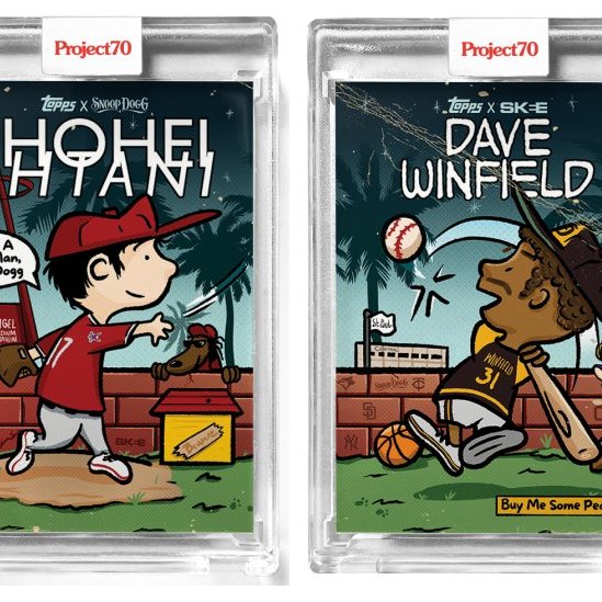 Topps Project 70 Ohtani SnoopDogg 藝術家畫卡(大谷翔平WBC 侍Japan