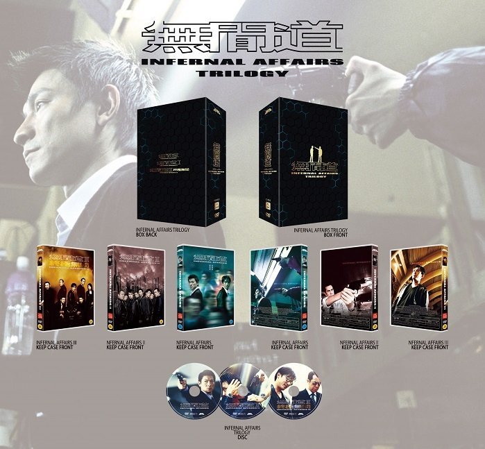 藍光先生DVD] 無間道1-3套裝HD高清重製版3DVD Infernal Affairs